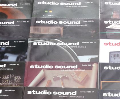 various-Studio Sound mags Jan 78 - - Dec 82
